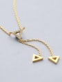 thumb Gold Plated Triangle Necklace 3