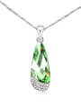 thumb Simple Water Drop austrian Crystals Alloy Necklace 1