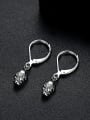 thumb Copper With Platinum Plated Vintage Skull Drop Earrings 3