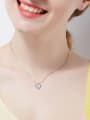 thumb 2018 S925 Silver Heart-shaped Necklace 1