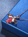 thumb Exquisite Dragonfly Shaped Opal Stone Necklace 1