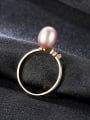 thumb Pure silver freshwater pearl minimalist  free size ring 0