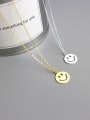 thumb Sterling Silver smile expression Necklace 0