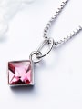 thumb S925 Silver Square-shaped Necklace 3