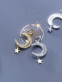 thumb 925 Sterling Silver With Cubic Zirconia  Personality Moon Pendants 4