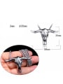 thumb Stainless Steel With Antique Silver Plated Personality beef bones Necklaces 2