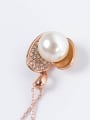 thumb Alloy Rose Gold Plated Fashion Artificial Pearl and Rhinestones Two Pieces Jewelry Set 1