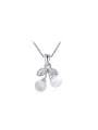 thumb All-match Platinum Plated Fruit Stone Necklace 0