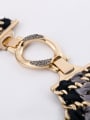 thumb Alloy Gold Plated Exaggeration Hand-Knitted Necklace 3