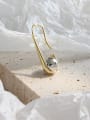 thumb 925 Sterling Silver With 18k Gold Plated Trendy Hook Earrings 0