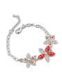 thumb Fashion Shiny austrian Crystals-covered Flowers Alloy Bracelet 3
