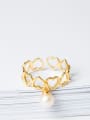 thumb Hollow Heart-shaped Opening Ring 0