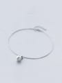 thumb Adjustable All-match Artificial Pearl S925 Silver Foot Jewelry 0