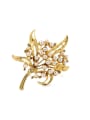 thumb Gold Plated Leaves Shaped Brooch 0