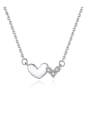thumb 925 Sterling Silver With Cubic Zirconia Cute Heart Locket Necklace 0