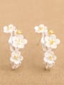 thumb Exquisite Flowers Silver stud Earring 0