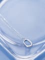 thumb 925 Sterling Silver With Platinum Plated Simplistic Geometric Necklaces 1