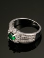 thumb Emerald Zircon Noble Engagement Fashion Ring 2