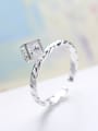 thumb Arrows and Hearts Zircons Fashion Opening Ring 1