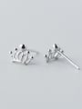 thumb S925 Silver Sweet Queen Crown Small stud Earring 1
