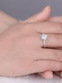 thumb White Zircon Engagement Ring 1