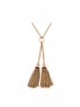 thumb Exquisite Tassel Long Alloy Necklace 0