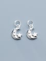 thumb 925 Sterling Silver With Smooth Simplistic Moon Charms 4
