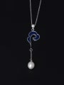 thumb Clouds Freshwater Pearl Clavicle Necklace 0