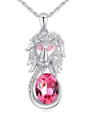 thumb Personalized austrian Crystal Lion Pendant Alloy Necklace 2