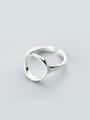 thumb Trendy Round Shaped Open Design S925 Silver Ring 0