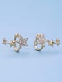 thumb Women Gold Plated Star Shaped Earrings 0