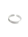 thumb 925 Sterling Silver With Silver Plated Simplistic Free Size Rings 2