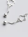 thumb All-match Star Shaped S925 Silver Line Earrings 1