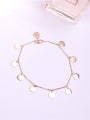 thumb Disc Rose Gold Plated Fashion Anklet 0
