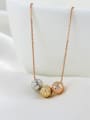 thumb Women Fashionable Three Color Beads Necklace 1