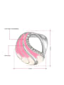 thumb Temperament Pink Petal Polymer Clay Ring 1