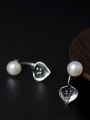 thumb Freshwater Pearls Calla Separated Stud drop earring 1