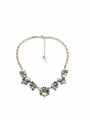 thumb Alloy Artificial Crystal Sweater Necklace 0