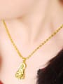 thumb Personality 24K Gold Plated Chinese Element Copper Necklace 1