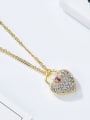 thumb Fashion Heart shaped Gold Plated Necklace 3