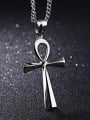 thumb Stainless Steel With Gold Plated Personality Ancient Egypt Cross Necklaces 2
