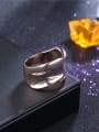 thumb Unisex Geometric Shaped Rose Gold Plated Ring 3