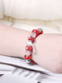 thumb Fashion Oblate Red Beads Bracelet 1