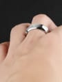 thumb Stainless Steel With Black Gun Plated Simplistic Irregular Rings 1