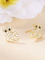 thumb Gold Plated Bear Shaped Earrings 2