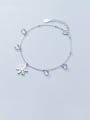 thumb 925 Sterling Silver With Platinum Plated Fashion Snowflake Bracelets 3