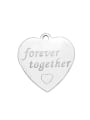 thumb Stainless Steel With  Romantic Heart With forever together words Charms 0