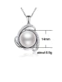 thumb Copper With Platinum Plated Simplistic Flower Necklaces 2