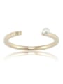 thumb Artificial Pearl Opening Fashion Ring 1