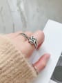 thumb 925 Sterling Silver With Antique Silver Plated Vintage Free size Rings 2
